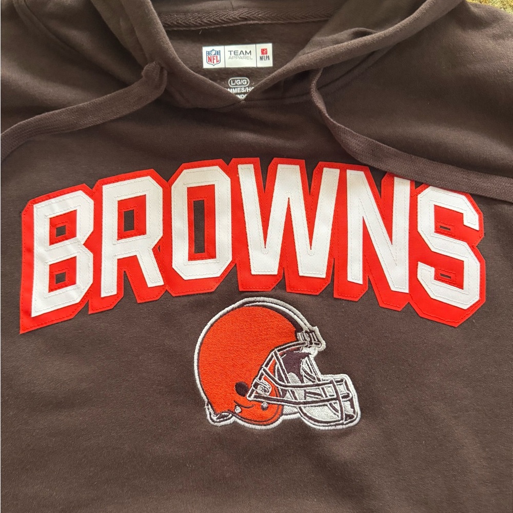 BRAND NEW CLEVELAND BROWNS HOODIE SWEATSHIRT SIZE LARGE!! - Picture 2 of 4